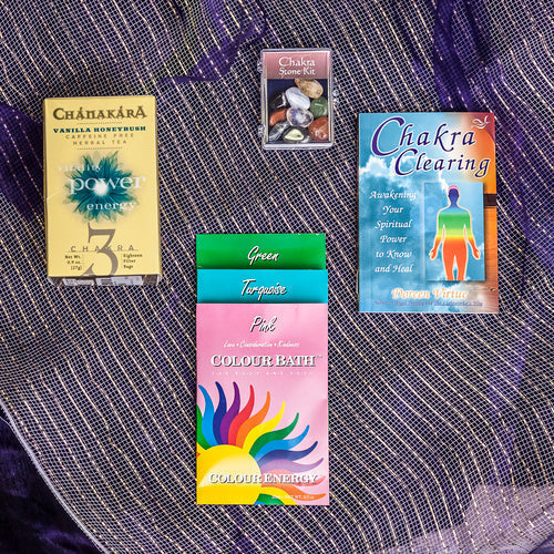 Colour Energy Bath, Chakra stones, Chakra Cards