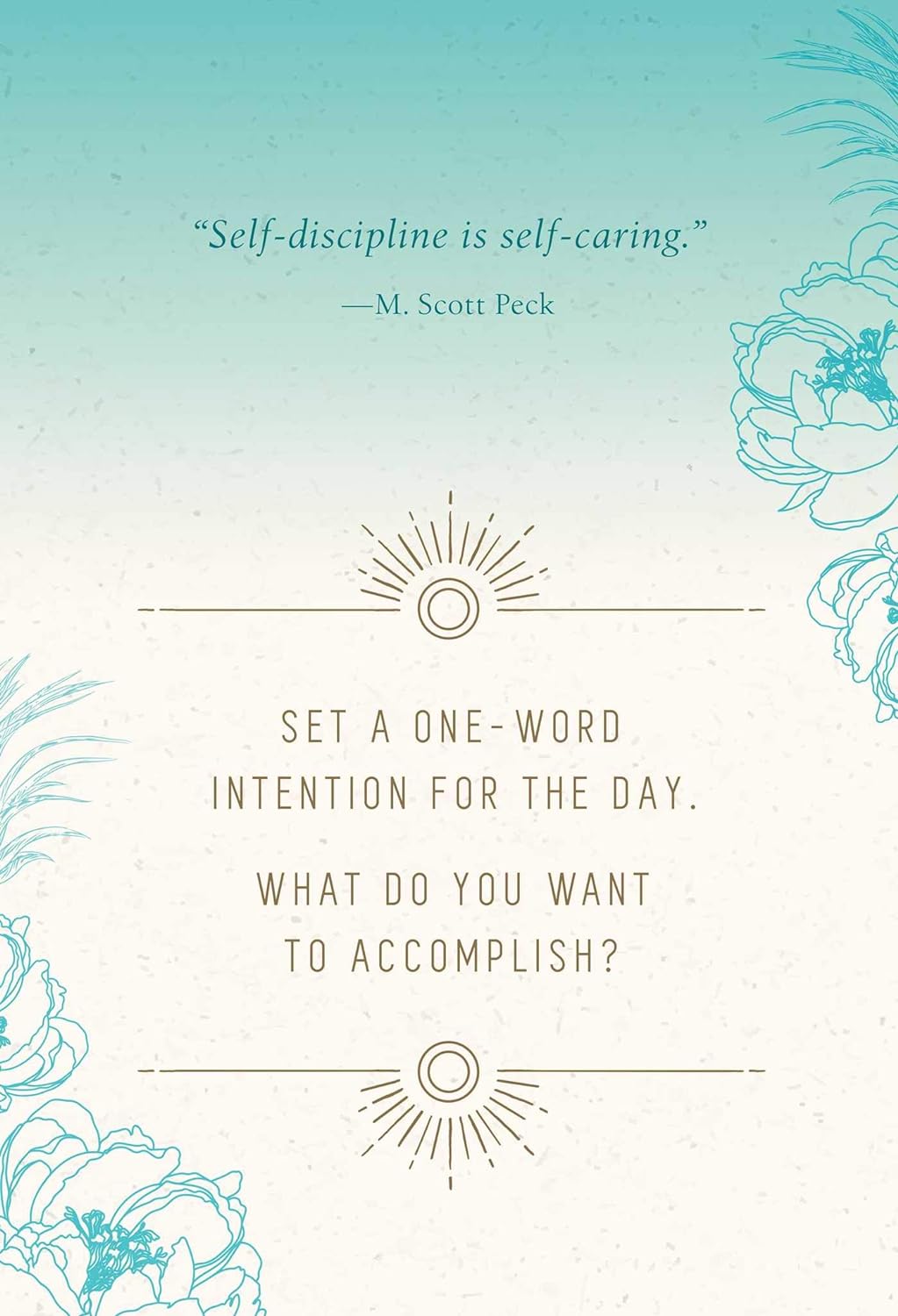 SELF-CARE Inspirational Card Deck & Notebook