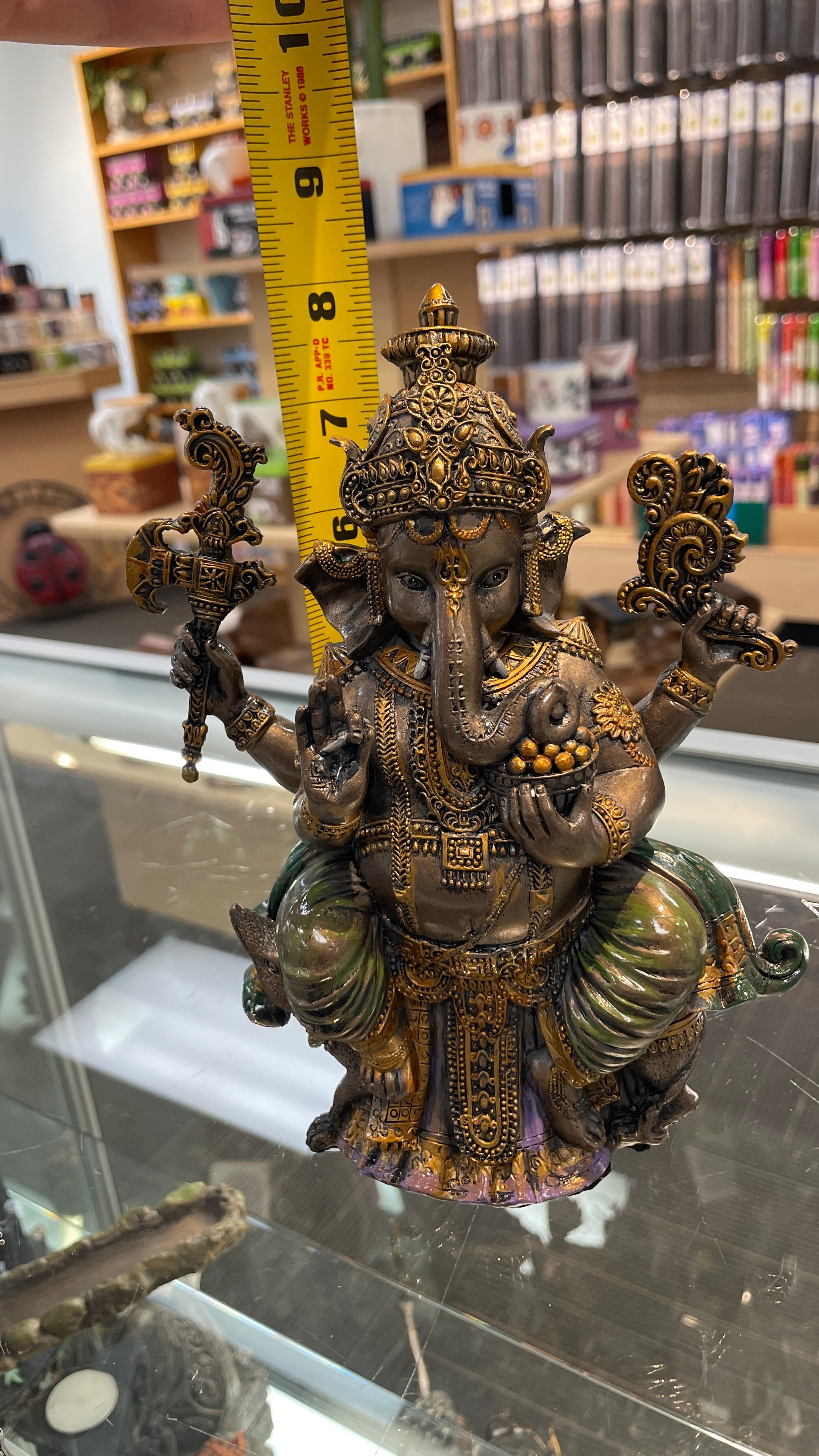 Ganesha with Modak Bowl Statue - ST13
