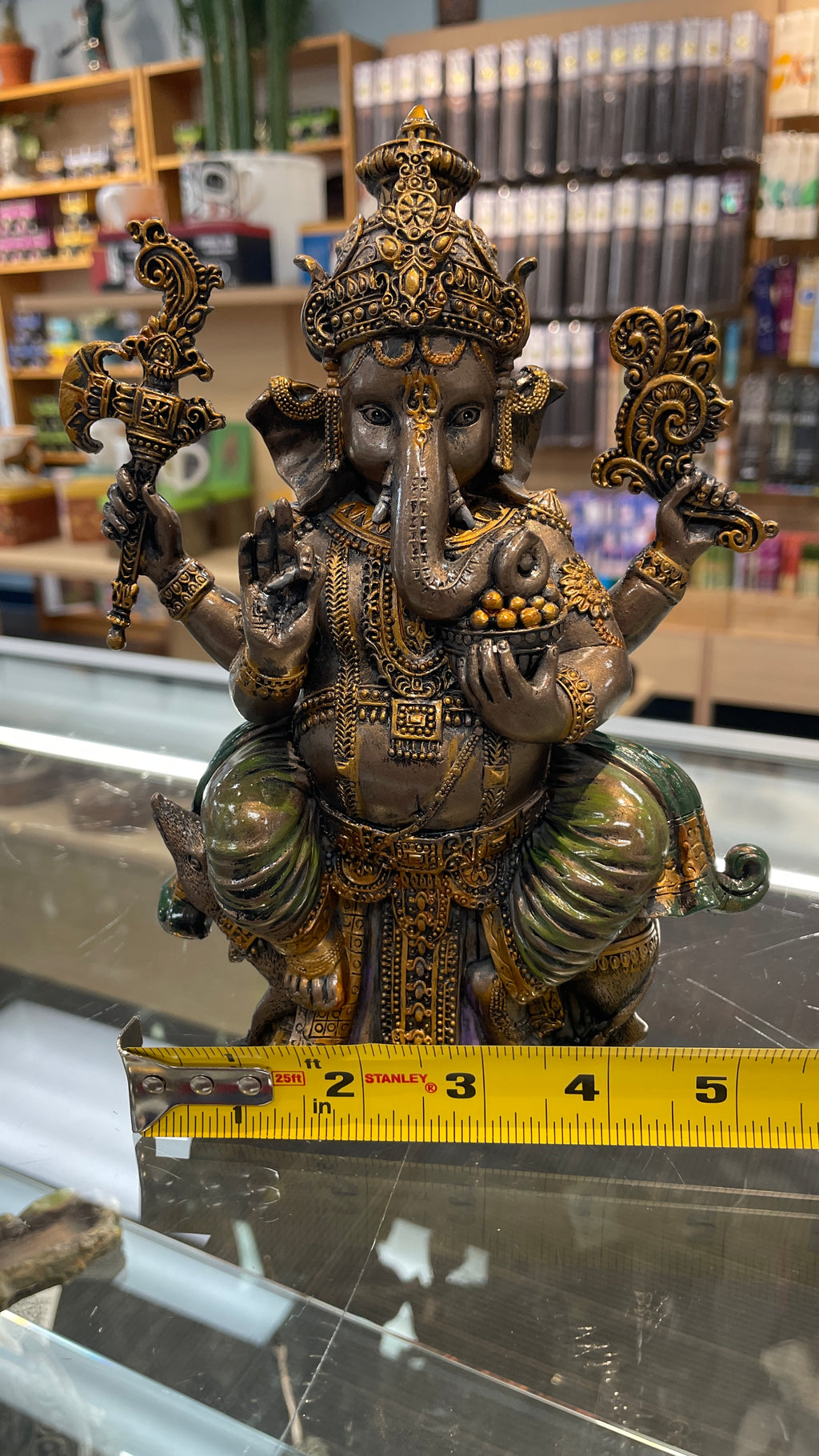 Ganesha with Modak Bowl Statue - ST13
