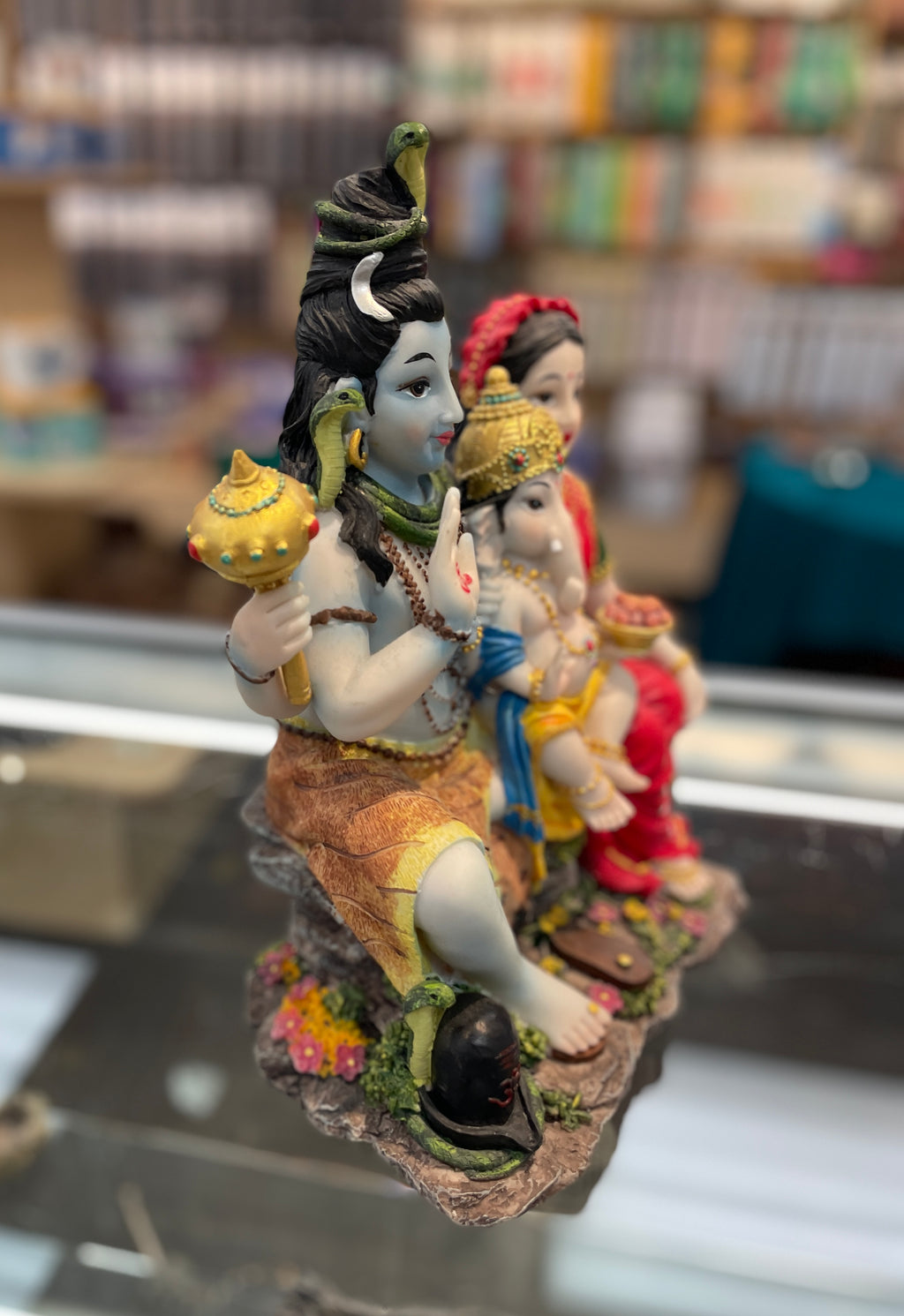 Shiva Family Statue (Shiva, Parvati &amp; Ganesha) - ST16